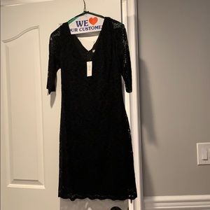 Banana republic black lace dress